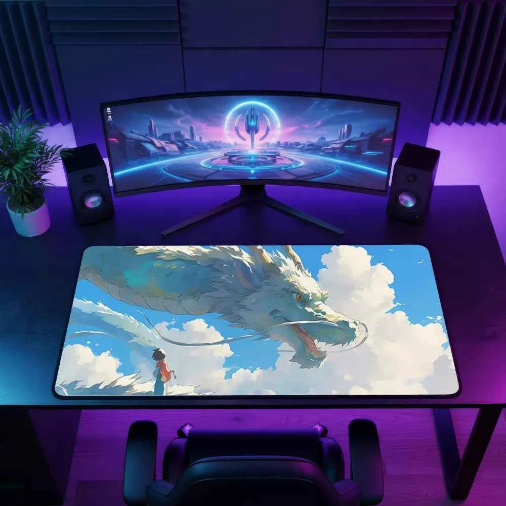 tapis de souris xxl Dragon au ciel