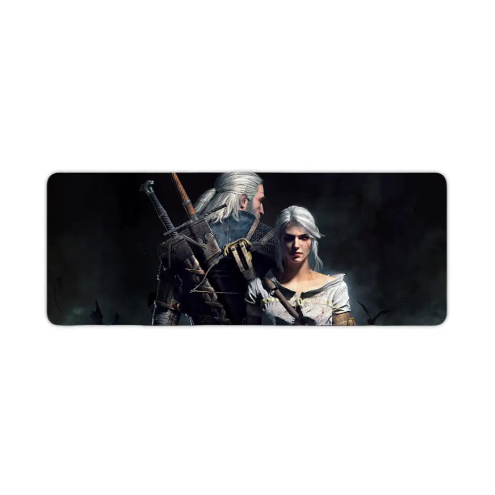 tapis de souris xxl Geralt et Ciri