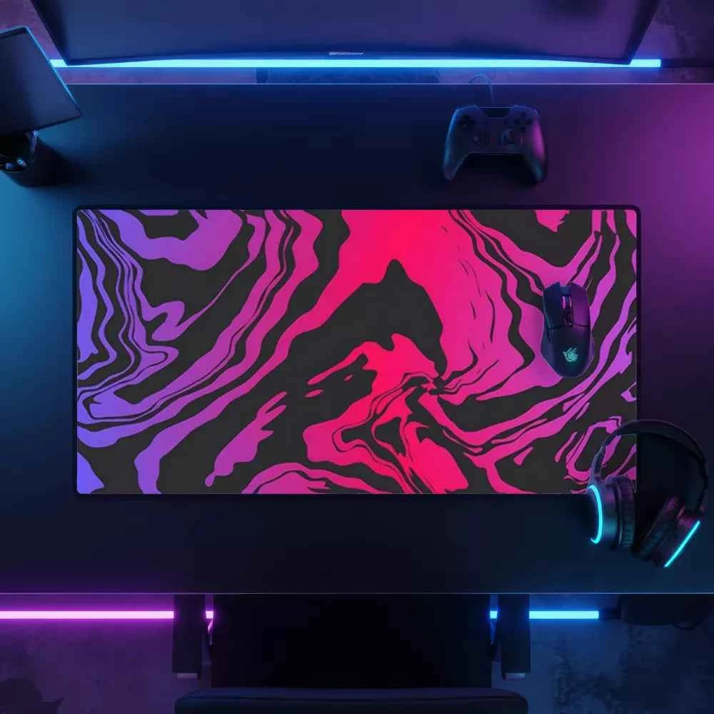 tapis de souris xxl abstrait rouge