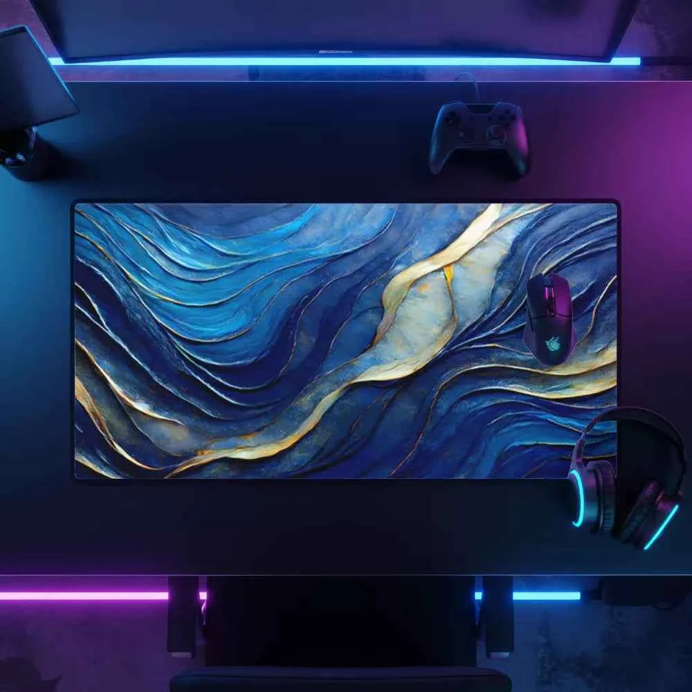 tapis de souris xxl bleu