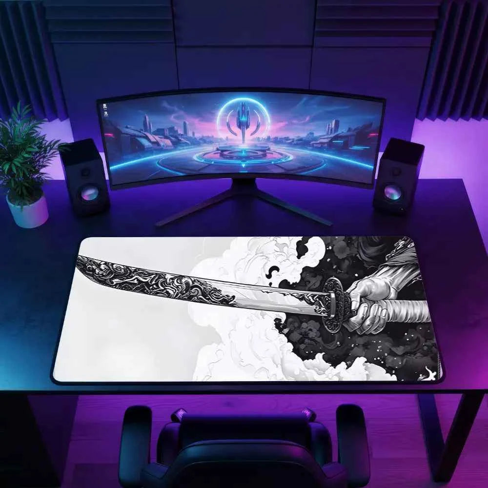 tapis de souris xxl epee samourai