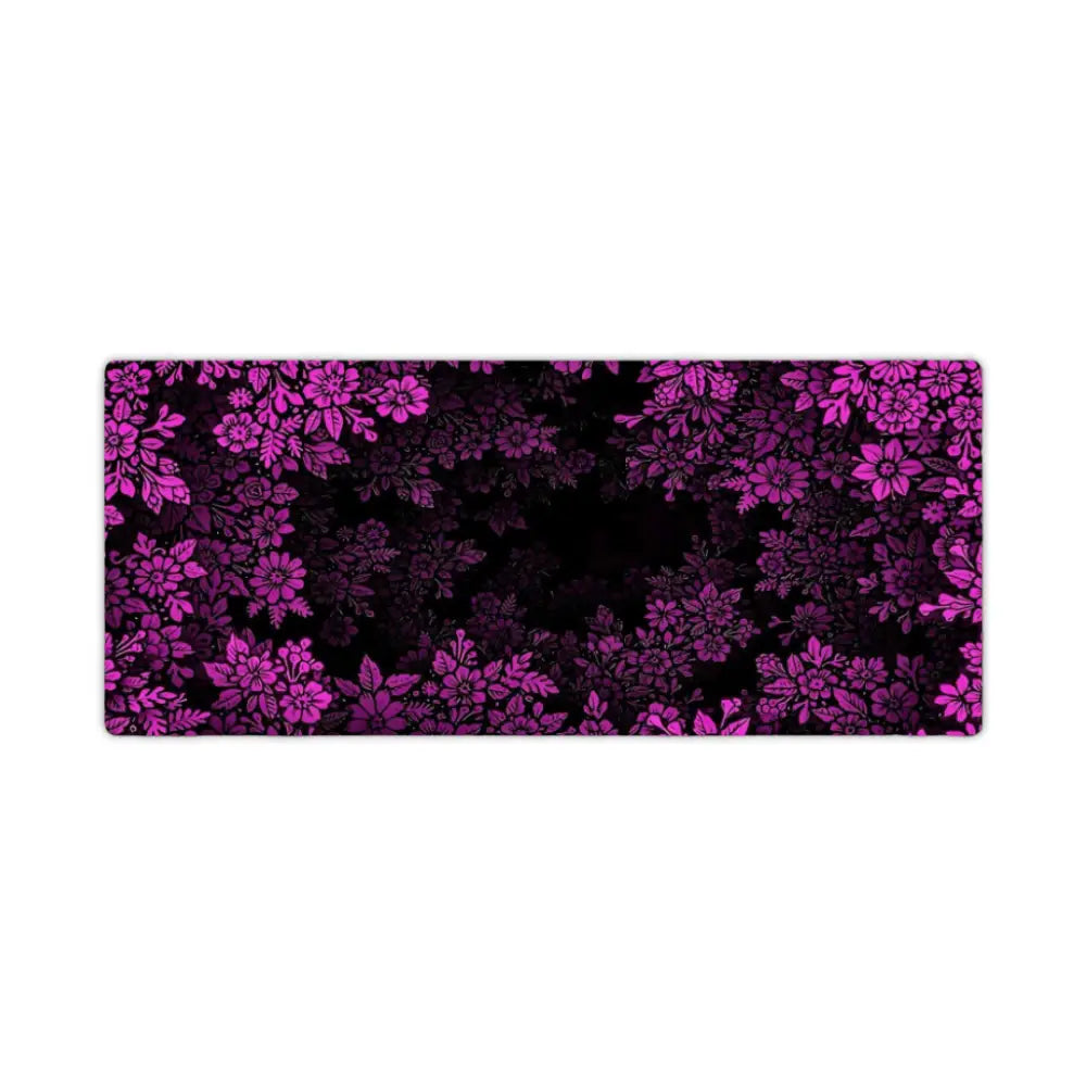 tapis de souris xxl fleurs violettes