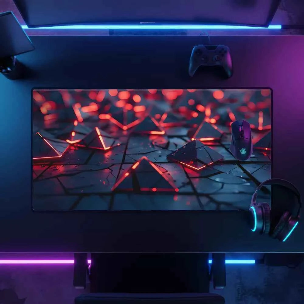 Tapis de souris XXL - Formes 3D Triangles