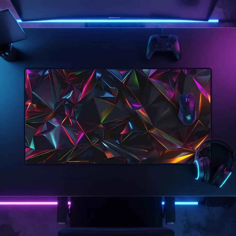 Tapis de souris XXL - Formes 3D intense