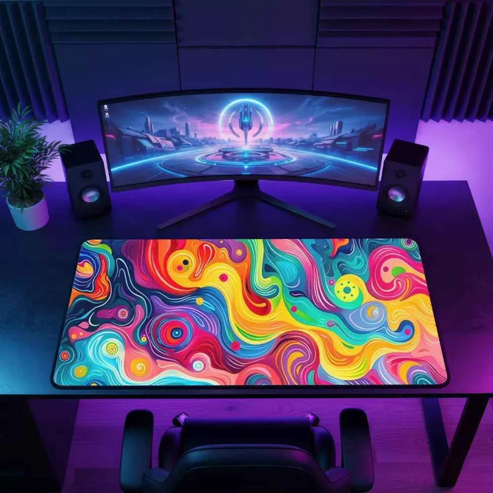 tapis de souris xxl multicouleur
