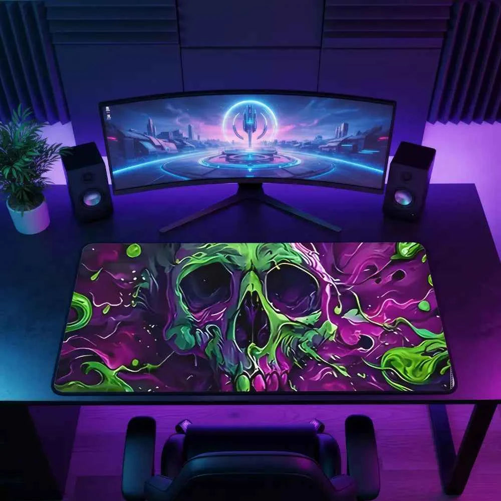tapis de souris xxl tete de mort
