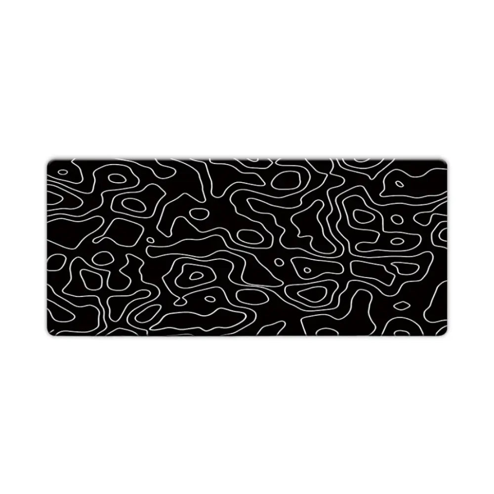tapis de souris xxl topographique noir V2
