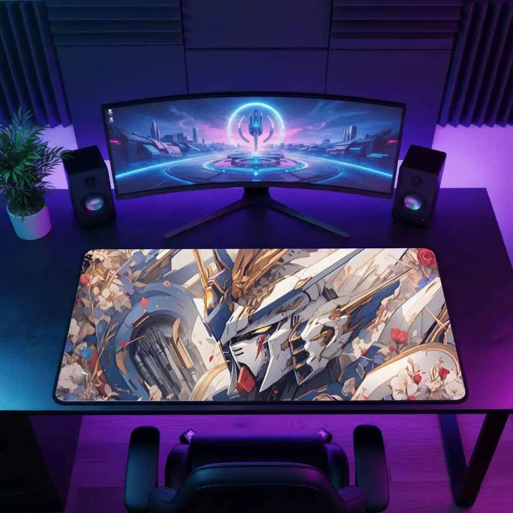Tapis de souris XXL - Mecha Blanc Prime