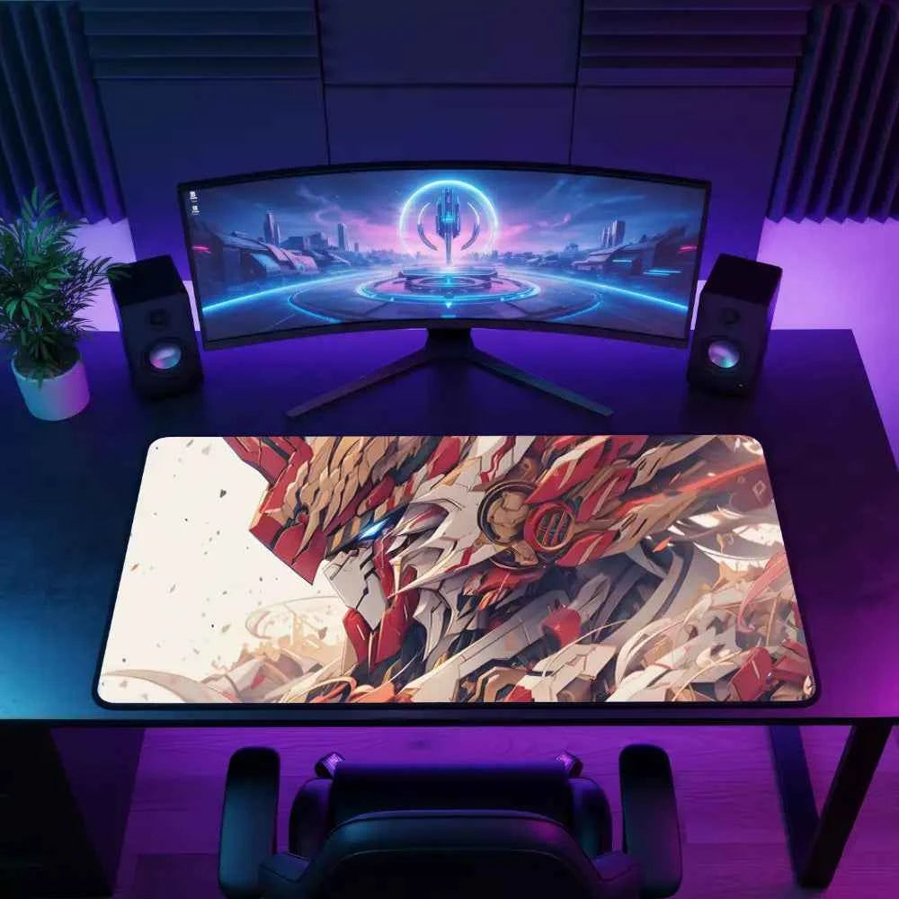 Tapis de souris XXL - Mecha Flamme