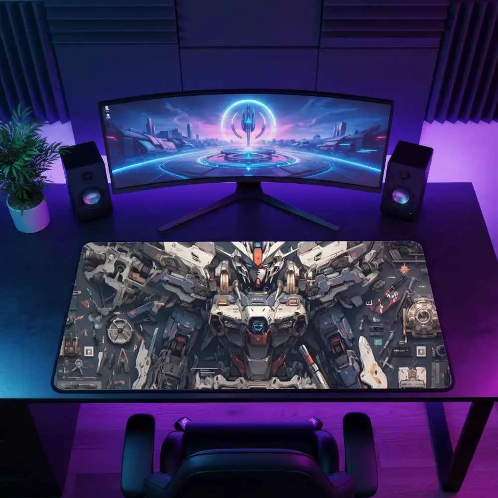 Tapis de souris XXL - Mecha gris V2