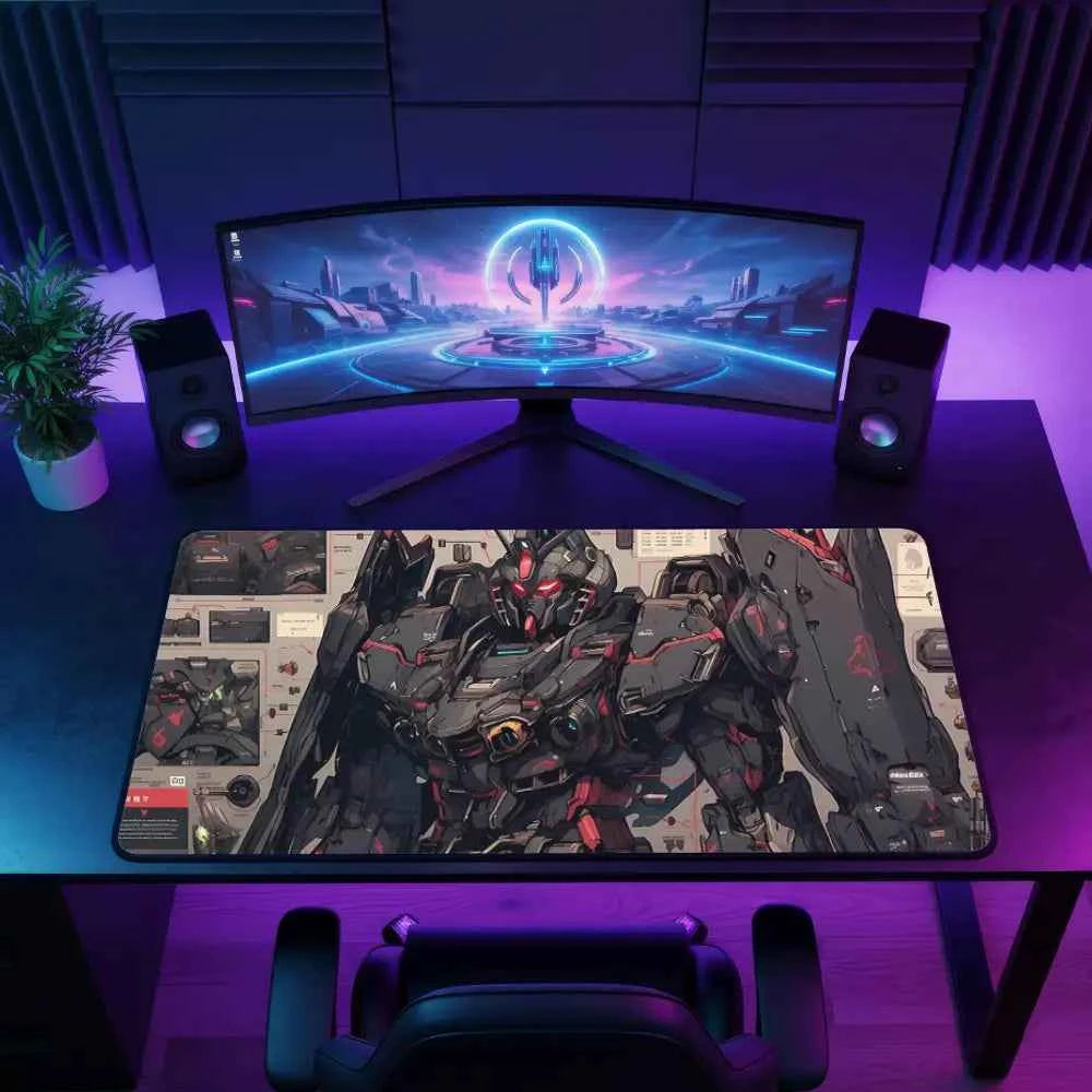 Tapis de souris XXL - Mecha Noir V2